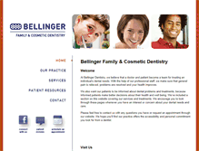 Tablet Screenshot of bellingerdentistry.com